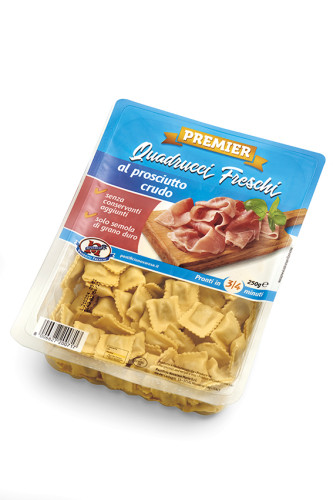 Quadrucci freschi con Prosciutto Crudo